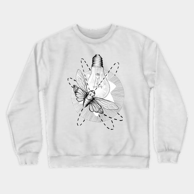 Moth to the Flame Crewneck Sweatshirt by ECMazur